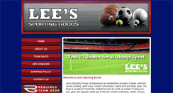 Desktop Screenshot of leessportinggoods.com